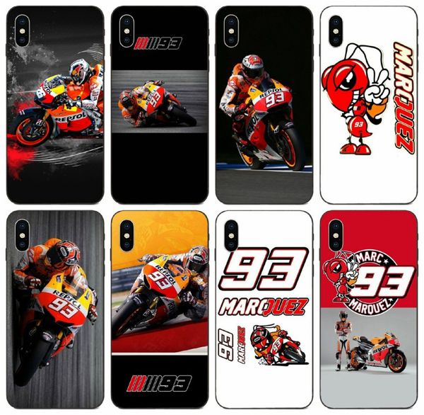 

tongtrade] painted marc marquez 93 rossi case for iphone 11 pro max x xs xr 6s 5 5c plus samsung on5 on7 honor 10i 20i htc one m9 case