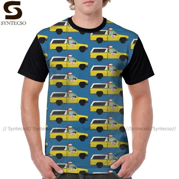 

t shirt pizza planet truck t-shirt print cute tee shirt short sleeves man polyester graphic tshirt, White;black