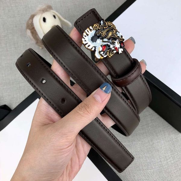 

tiger head дизайнерские ремни роскошный ремень для мужчин и женщин модные ремни случайные фирменный логотип гладкая пряжка 2 цвета ширина ок, Black;brown