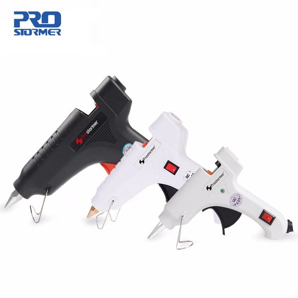 

prostormer melt glue gun 7/11mm glue sticks 20 60 100w 110-240(v) industrial mini guns repair heat temperature tool