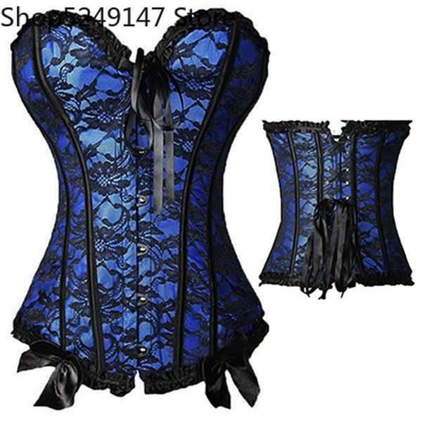 

plus size bustier corsets gothic lace up binders and shapers overbust body shapewear women slimming waist trainer boned 6xl, Black;white