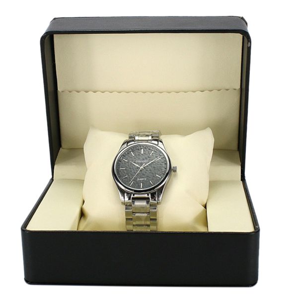 

leather watch box black single watch display box jewelry bracelet velvet jewelry gift, Black;blue