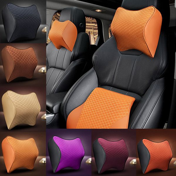 

space memory foam car lumbar support pillow auto neck headrest fabrics pillow x66