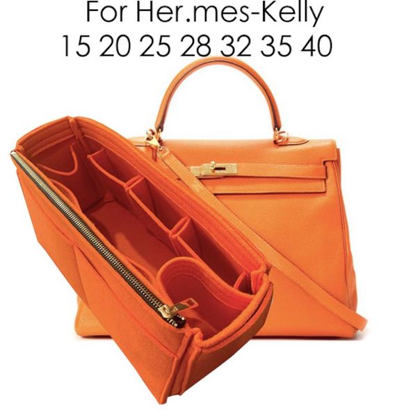 

for h k.elly 15 20 25 28 32 35 40 felt bag organizer insert bag shapers purse organizers-3mm felt(handmade/20 colors