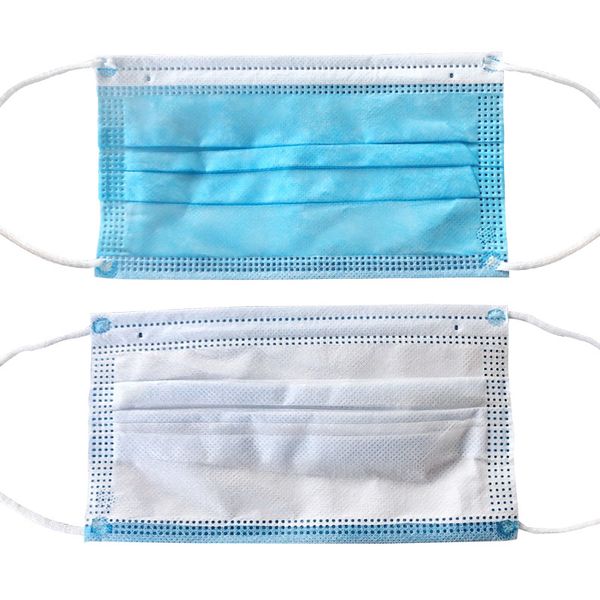 

disposable gas protective 3 layers non woven thickened meltblown cloth facial maldehyde prevent bacteria anti masks