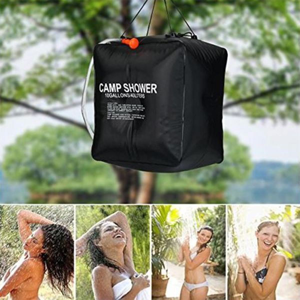

20l/40l portable solar heated water bag energy heated bathing outdoor camping shower bag picnic water shower storage ducha