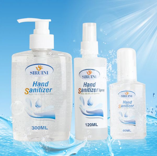 

1 piece disinfectant hand sanitizer refreshing gel pump bottle universal non-alcoholic household disinfectant 30/60/120ml