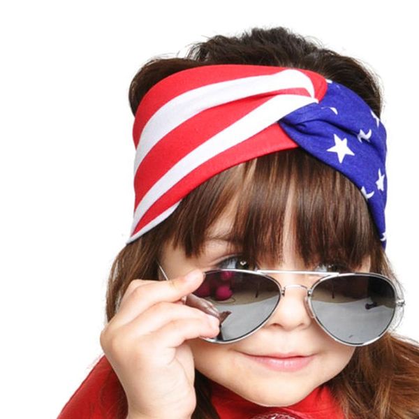 

baby knot hair band headwrap festival party headband independence day girls newborn for girls hair accessories, Slivery;white