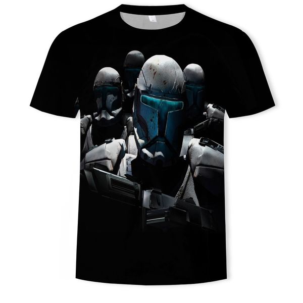 

mens designer black mask 3d digital printing round collar fashion short sleeve t-shirt batch, White;black