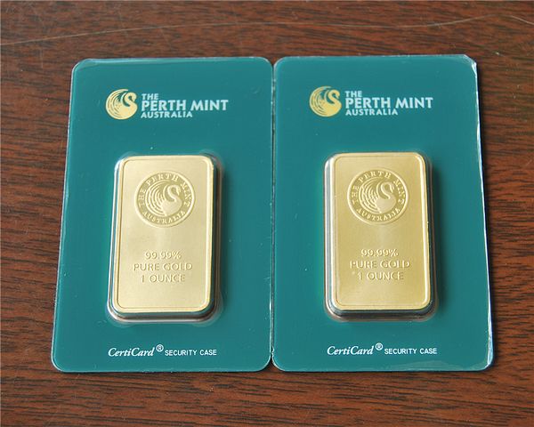 

australian perth mint 1 oz green plated 24k gold bar - & collectibles &gifts - crafts,no magnetic