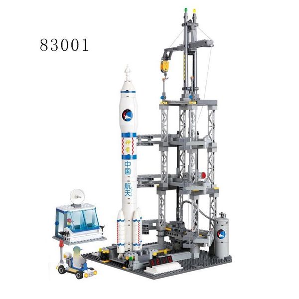 

kazi 822pcs space series rocket station building block set kids diy bricks развивающие игрушки для детей подарок совместимый legoing