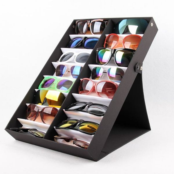 

storage boxes & bins foldable sunglasses box eyewear organizer display case collector eyeglass holder