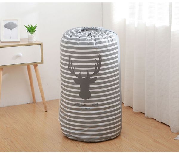 

new storage bag drawstring waterproof quilt cotton quilt large size stuff sacks 5colors