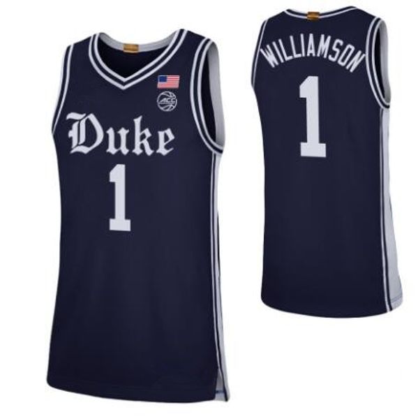 2020 Custom NCAA 2020 New Duke Blue Devils 100th Rivalry Navy