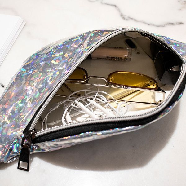 

women wasit bag zipper sequins phone pouch casual carrying bags for outdoor running climbing sale-wt