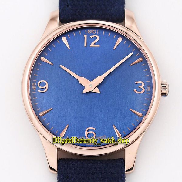 

version l.u.c xp 168592-3002 blue dial 2892 automatic mechanical mens watch sapphire 904l steel case denim leather strap sport watches, Slivery;brown