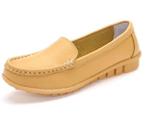 

shoes women flats casual shoes leather 137, Black