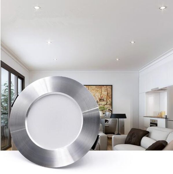 Downlight Ceiling Silvery 5w 7w 9w 12w Warm White Cold White Led