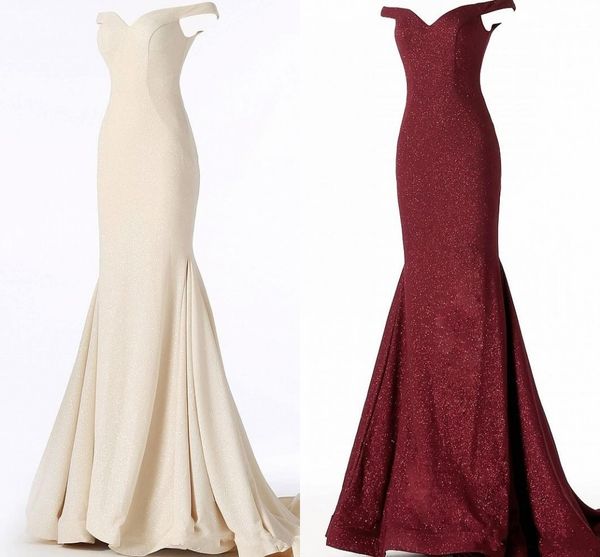 Bling Único Lantejoulas Tecido Vestidos de Noite Desgaste 2019 Boat Neck Backless Sereia Vestido de Baile Mulheres Formal Longo Vestido de Festa Barato