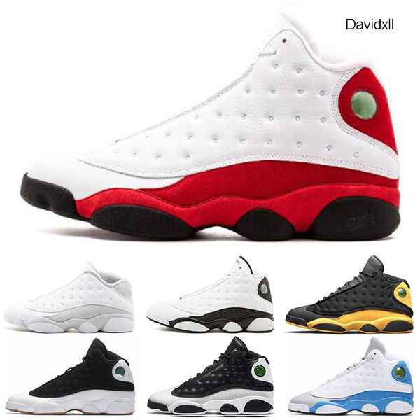 

wholesale 13 13s mens basketball shoes italy blue melo class of 2003 pure money black cat bred flint sports sneakers size 7-13