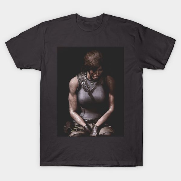 

мужчины тенниска strong tomb raider тенниски женщины тенниски, White;black