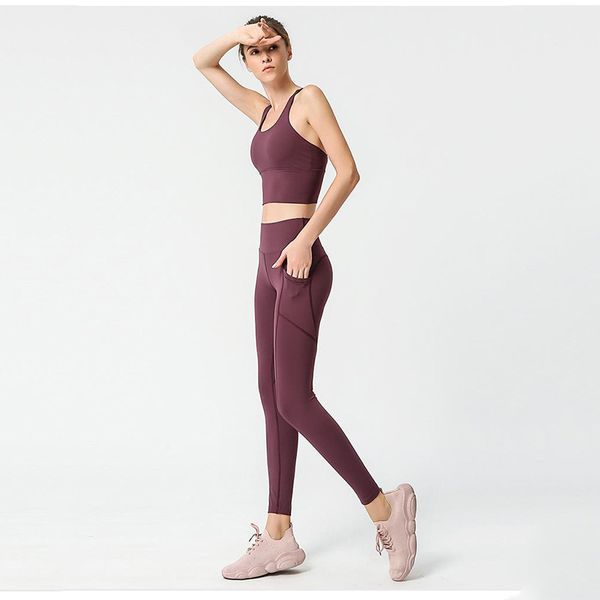 

seamless workout set sport leggings and set yoga outfits for women sportswear athletic clothes gym sets 2 piece, White;red