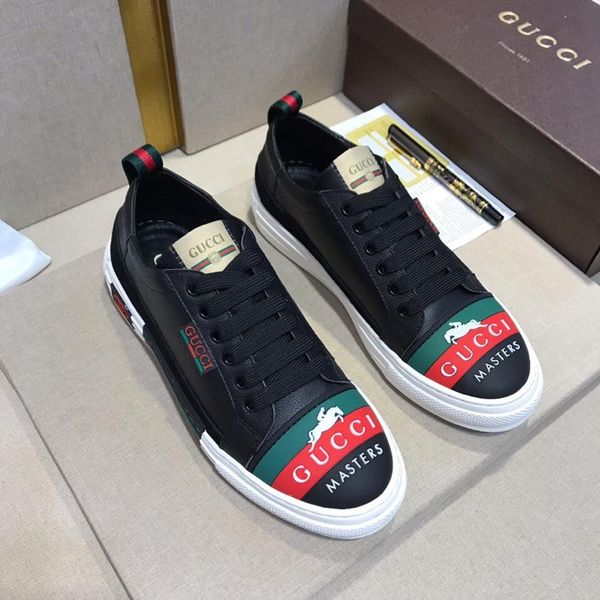 

2019 новогодних лимитированных мужских туфель модная повседневная обувь кожаного