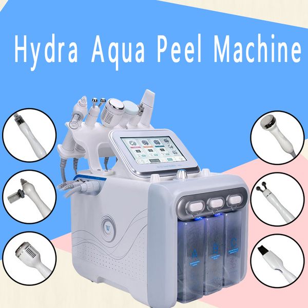 

multifunctional 6 in 1 h2 hydro dermabrasion aqua peel portable hydra facial oxygen infusion jet microdermabrasion hydro machine spa use