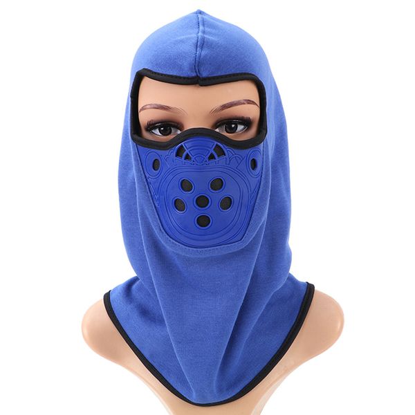 

outdoor sport polyester and waterproof coating cycling mask windproof cold protection masks riding equipment blue mask z30715, Black