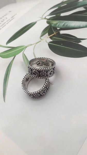 

latest design punk rings vintage letters sterling silver rings china hip hop style rings fashion jewelry