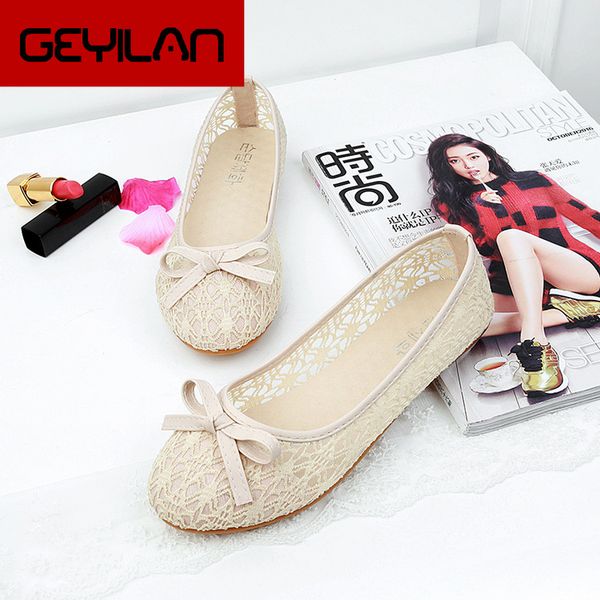 

new women flats shoes ballet flats fashion slip on cut outs flat women shoes sweet hollow summer female casual 789, Black