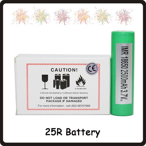 

100% 25r 18650 inr battery 2500mah 3.7v 20a rechargable lithium samsung batteries cell fedex