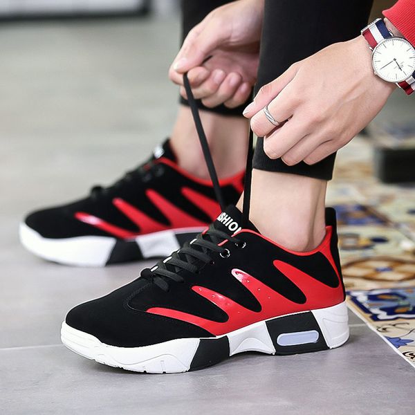 

men fashion lace-up sneakers men outdoor walking running shoes mesh breathable sports shoes chaussure homme b31-26