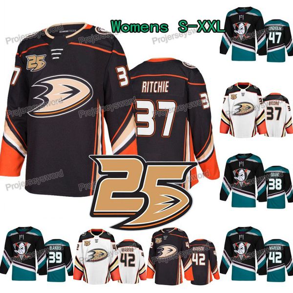 

Women 25th Anniversary 37 Nick Ritchie Anaheim Ducks Jersey 38 Derek Grant 42 Josh Manson 43 Steve Oleksy 47 Hampus Lindholm Isac Lundestrom