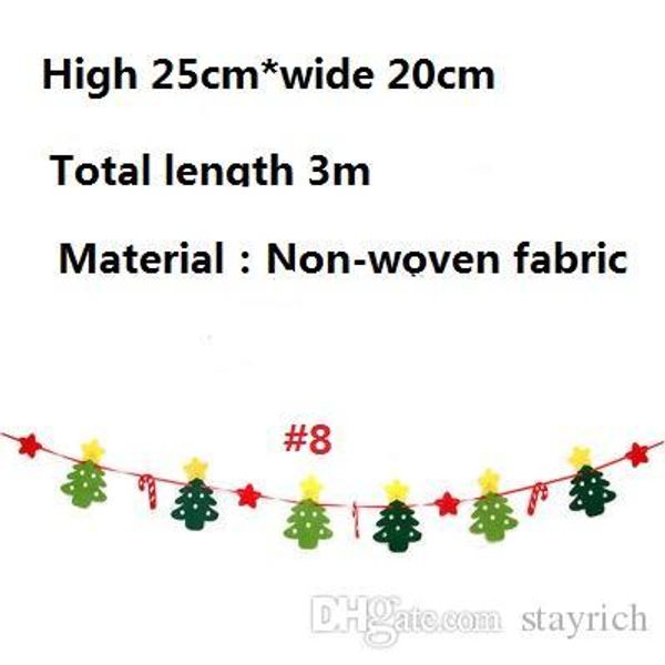 

100 pcs new arrive christmas flags party supplies colorful banner christmas decorations home decor flags santa claus snow man xmas flag