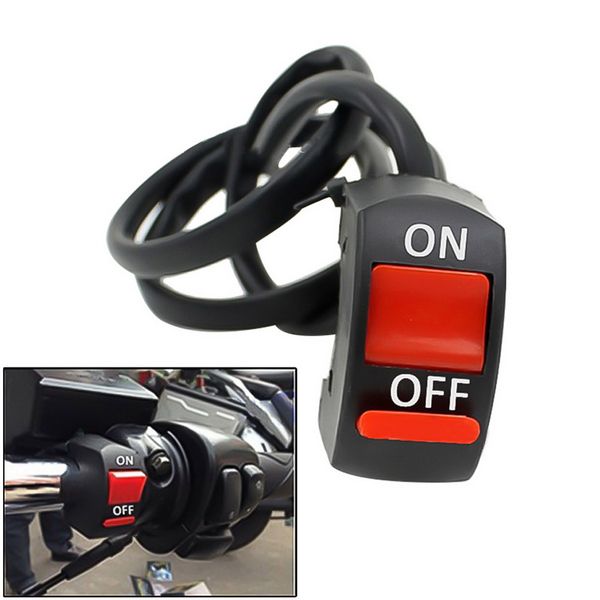 

universal motorcycle switch handlebar flameout double flash light control switches on/off button for moto motor atv bike 22mm