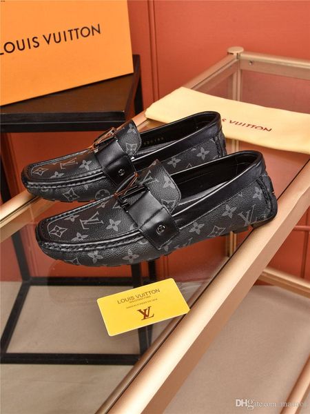 

19fw handmade suede leather mens shoes casual luxury brands men loafers breathable driving shoes slip on moccasins men big size 39-46 yetc6, Black