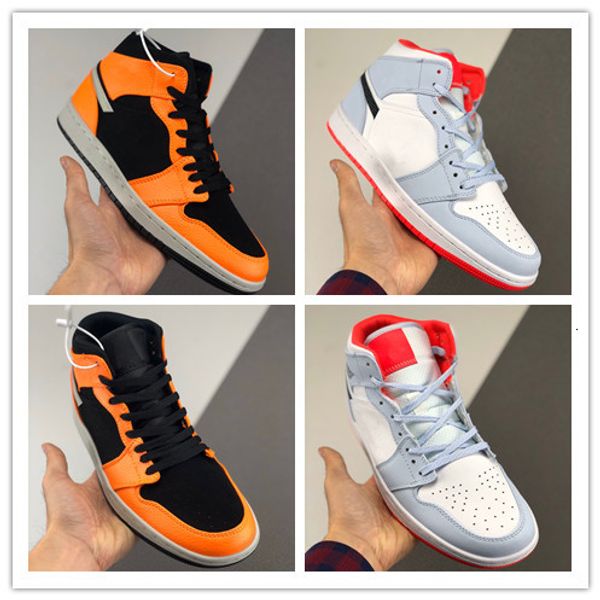 

wholesale 2020 new metallic gold obsidian ice blue i 1s men women mid basketball shoes outdoor trainers size 36-45