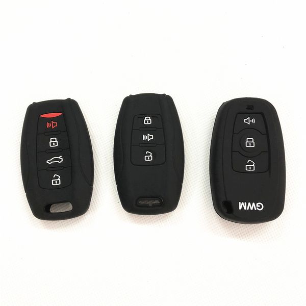 

emaicoca 3 button car accessories sile key cover keychain protector case for great wall haval h2 h6 h7 h8 h9 h2s m6 c50