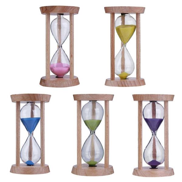 

wooden sand clock 3 minutes hourglass sandglass kids toothbrush timer time counter children gift