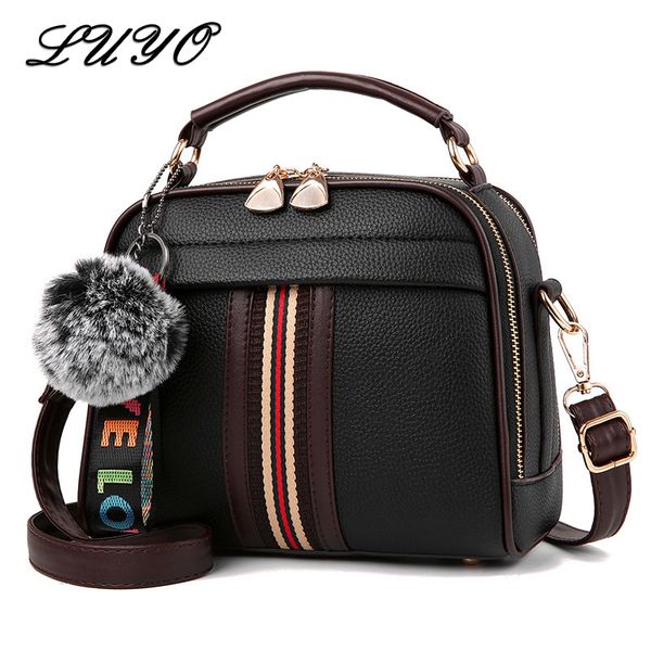 

women bags shoulder bags for women 2020 fashion hairball handbags casual crossbody bag for bolsa sac
