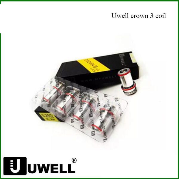

Аутентичные 0.25ohm 4шки Uwell Корона 3 Катушки / пакета предназначены для Uwell Корона III Форсунка 100% натуральных
