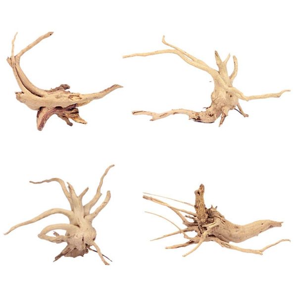 

4pcs nontoxic decorative natural artificial aquarium equipment landscaping decoration driftwood