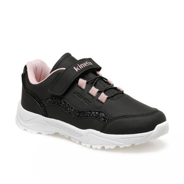 

flo arten 9pr black female child walking shoes kinetix