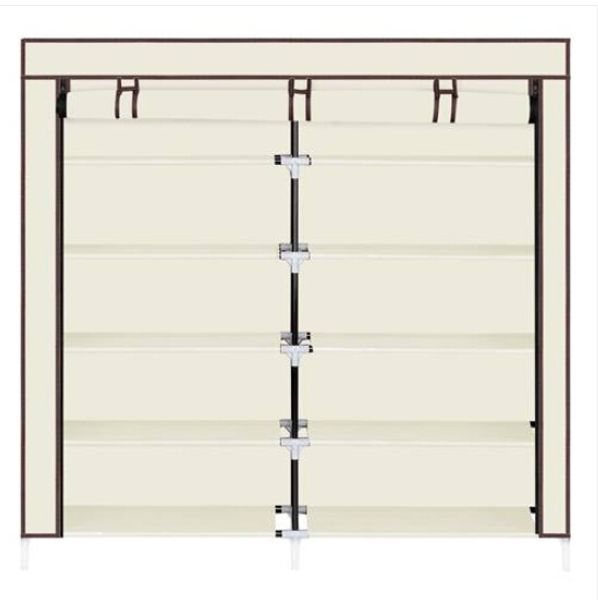 

wholesales 7 tiers portable shoe rack closet fabric cover shoe storage organizer cabinet