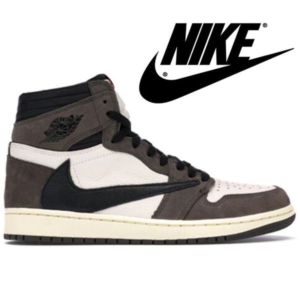 

новый 1 высокое трэвис скотт белый баскетбол обувь человек-паук трэвис скотт от белого дома королевский синий мужские дизайнерские кроссовки, Black