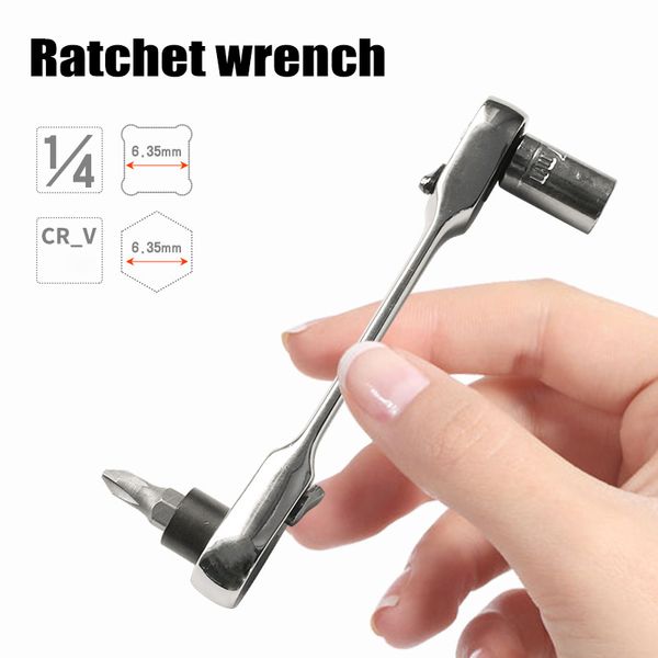 

1 set car repair ratchet wrench socket combo tools kit for bicycle motorcycle repairing wwo66