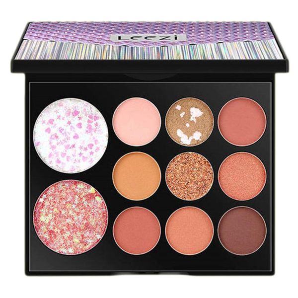 

cosmetics eye shadow waterproof and sweatproof shining colorful eye shadow tray powder for woman (antumn leaves