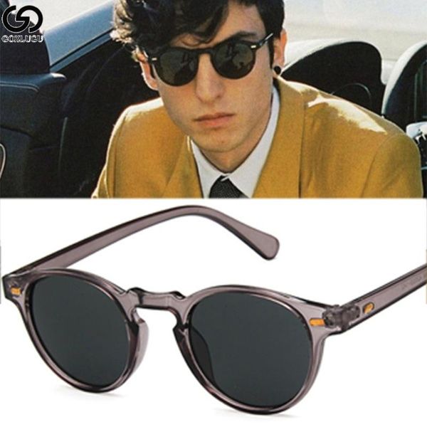 

steampunk sunglasses men's europe and america sunglasses retro round large frame glasses plastic transparent ocean lens, White;black