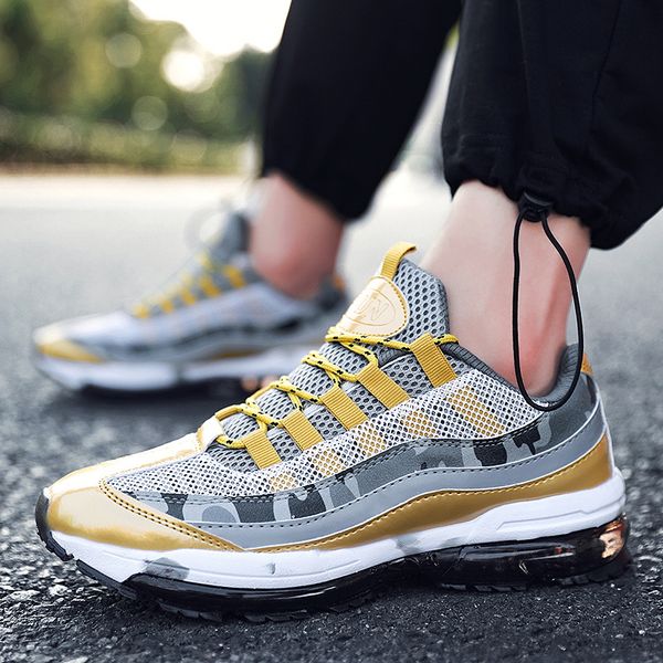 

brand running shoes for men air cushion sneakers mesh breathable wear-resistant men fitness trainers sports shoes sneakers man